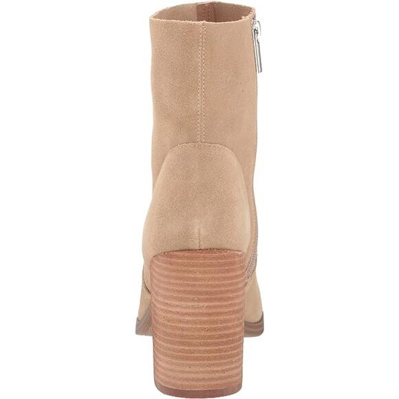 Steve Madden Calabria Suede Block Heel Ankle Boots Sand Tan Women's Size 10 M - Picture 4 of 12
